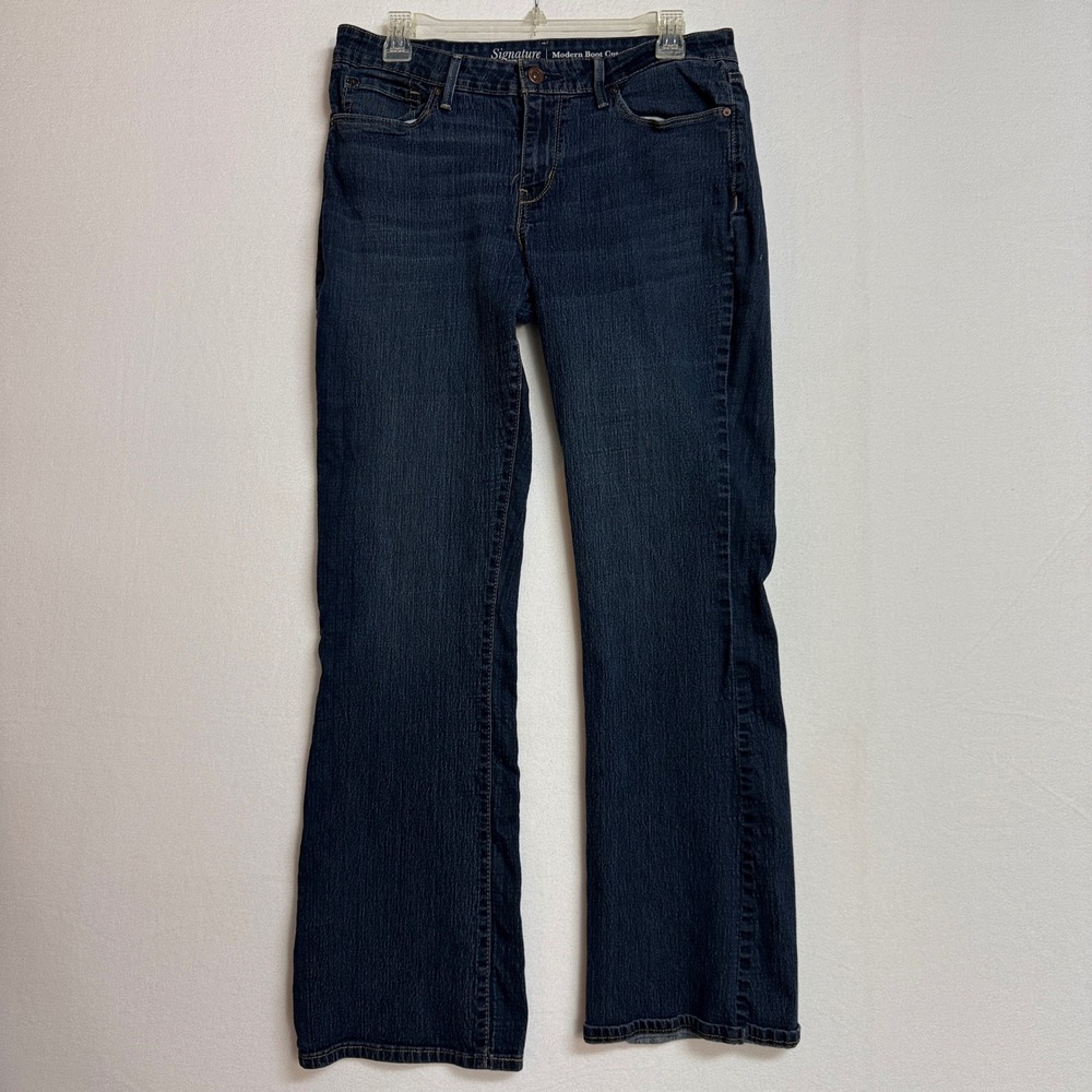 Levi's Signature Modern Boot Cut Jeans Women's 12M‎ Medium Dark Wash Stretch